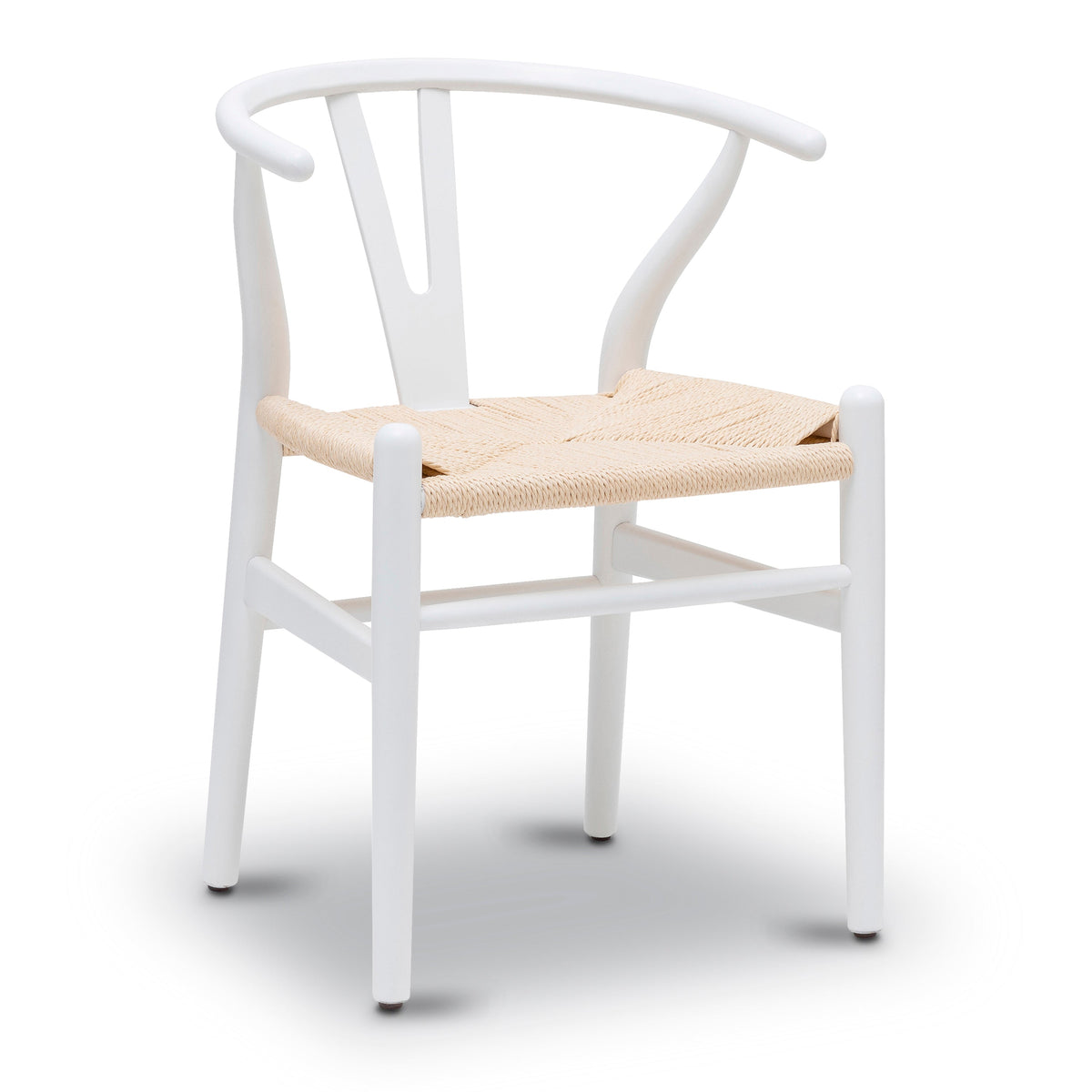 W&F Collection | Weave Chair (White, Set of 2)