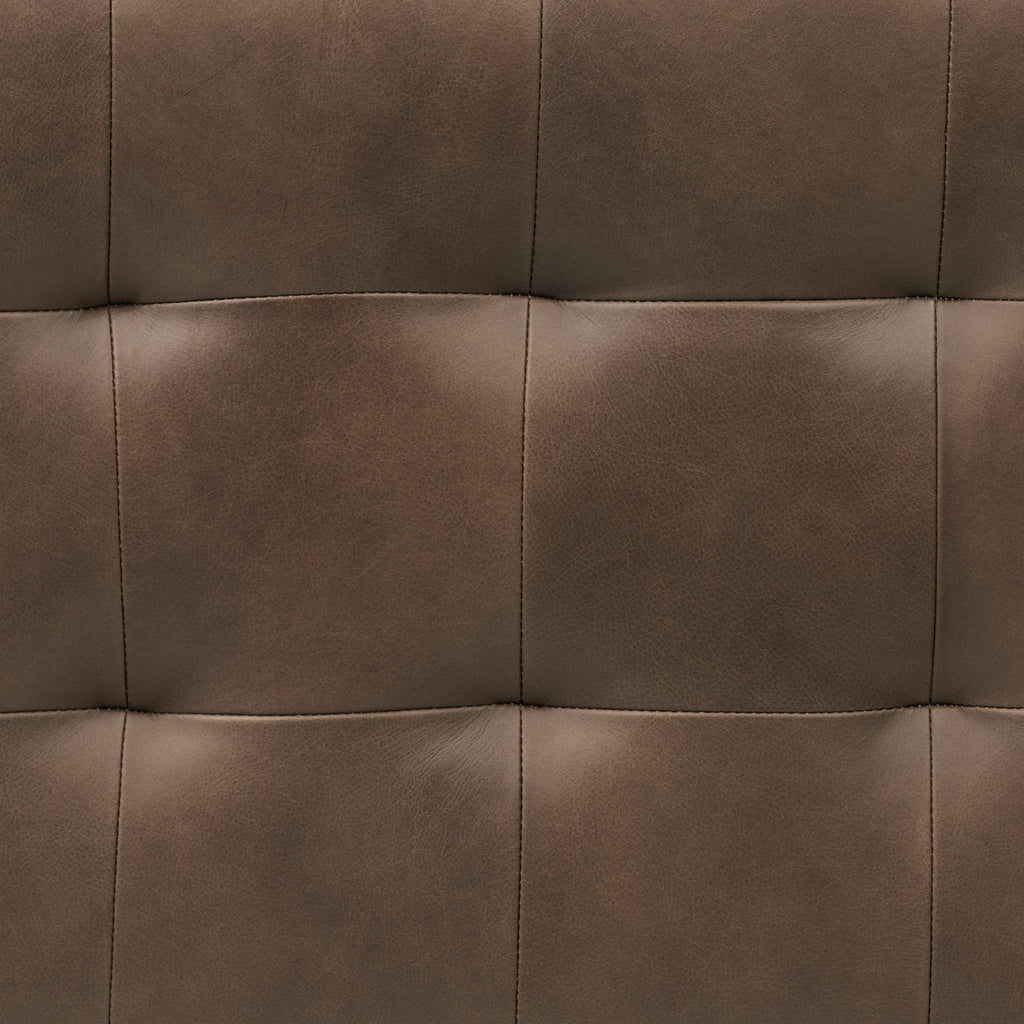 W&F Collection | Luca Leather Bench (Cocoa Brown)