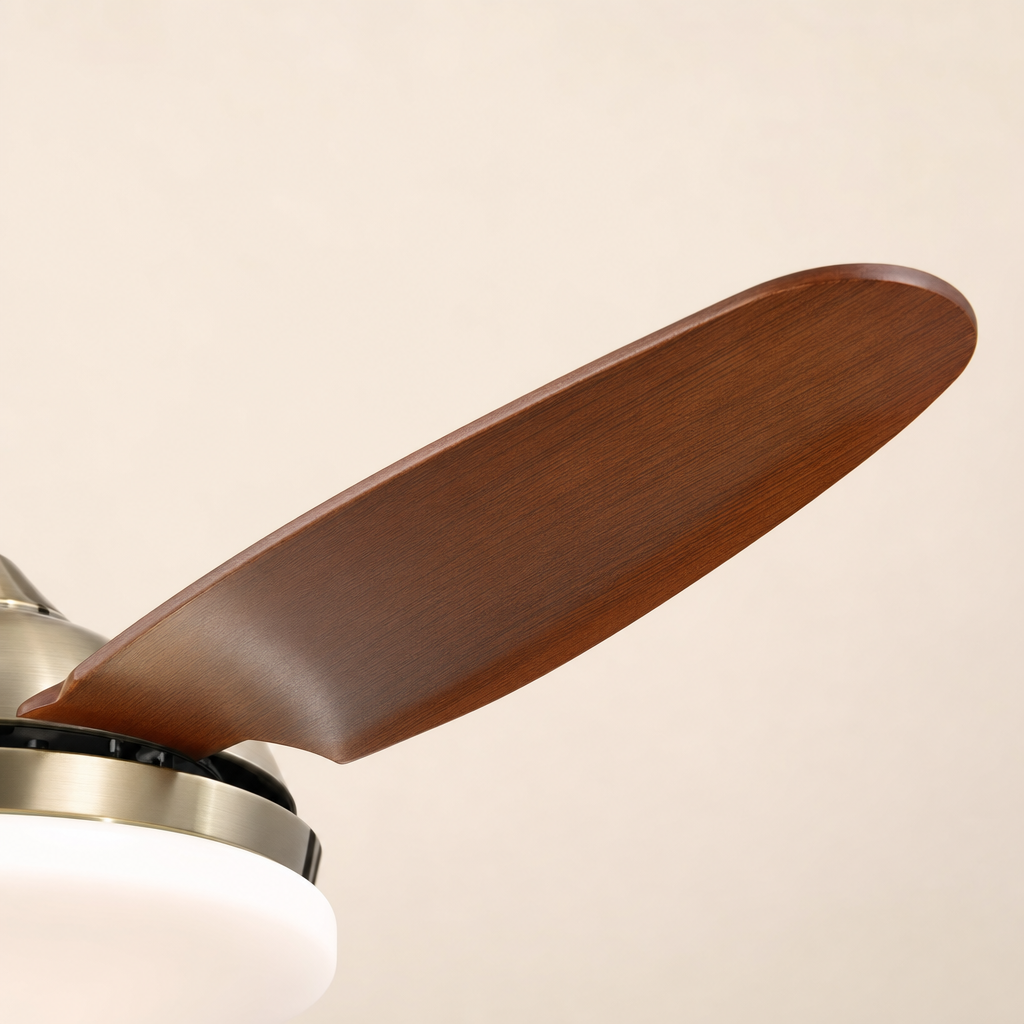 W&F Collection | Antique Brass Traditional Ceiling Fan with Light