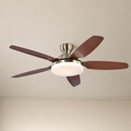 W&F Collection | Antique Brass Bowl-Light Ceiling Fan