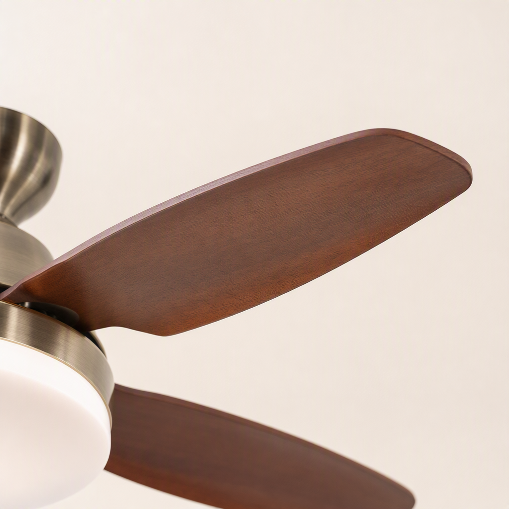 W&F Collection | Antique Brass Bowl-Light Ceiling Fan