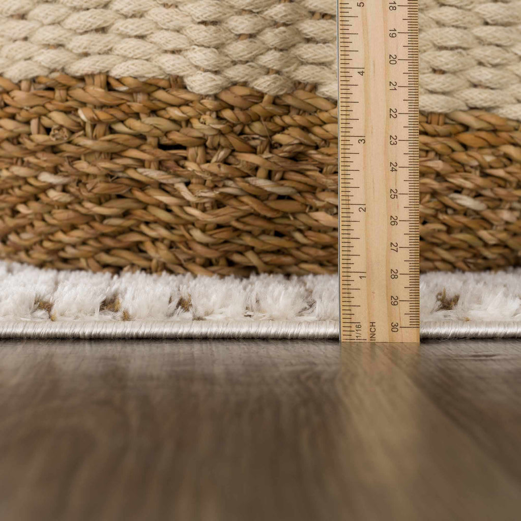 W&F Collection | Keita Cream & Brown Area Rug