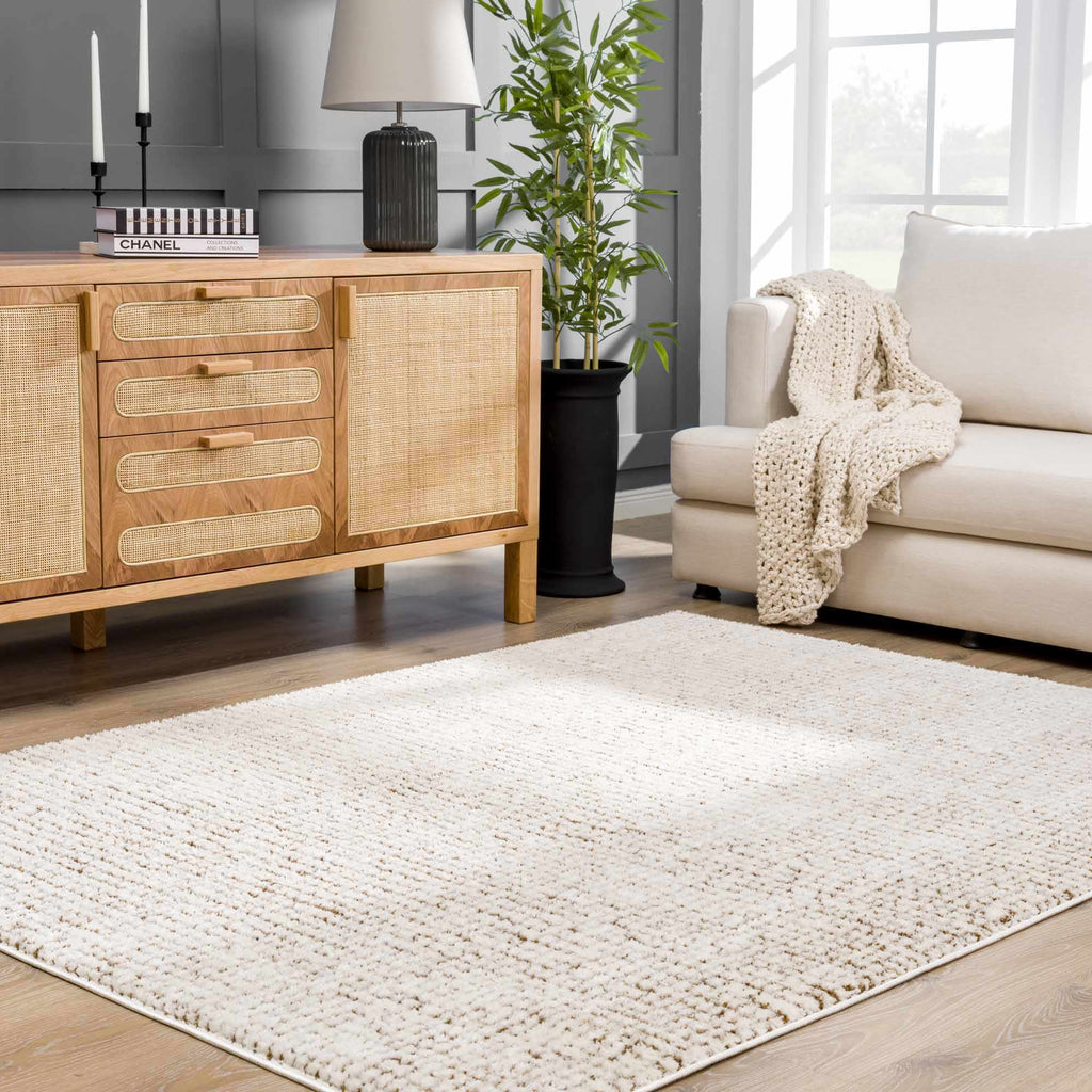 W&F Collection | Keita Cream & Brown Area Rug