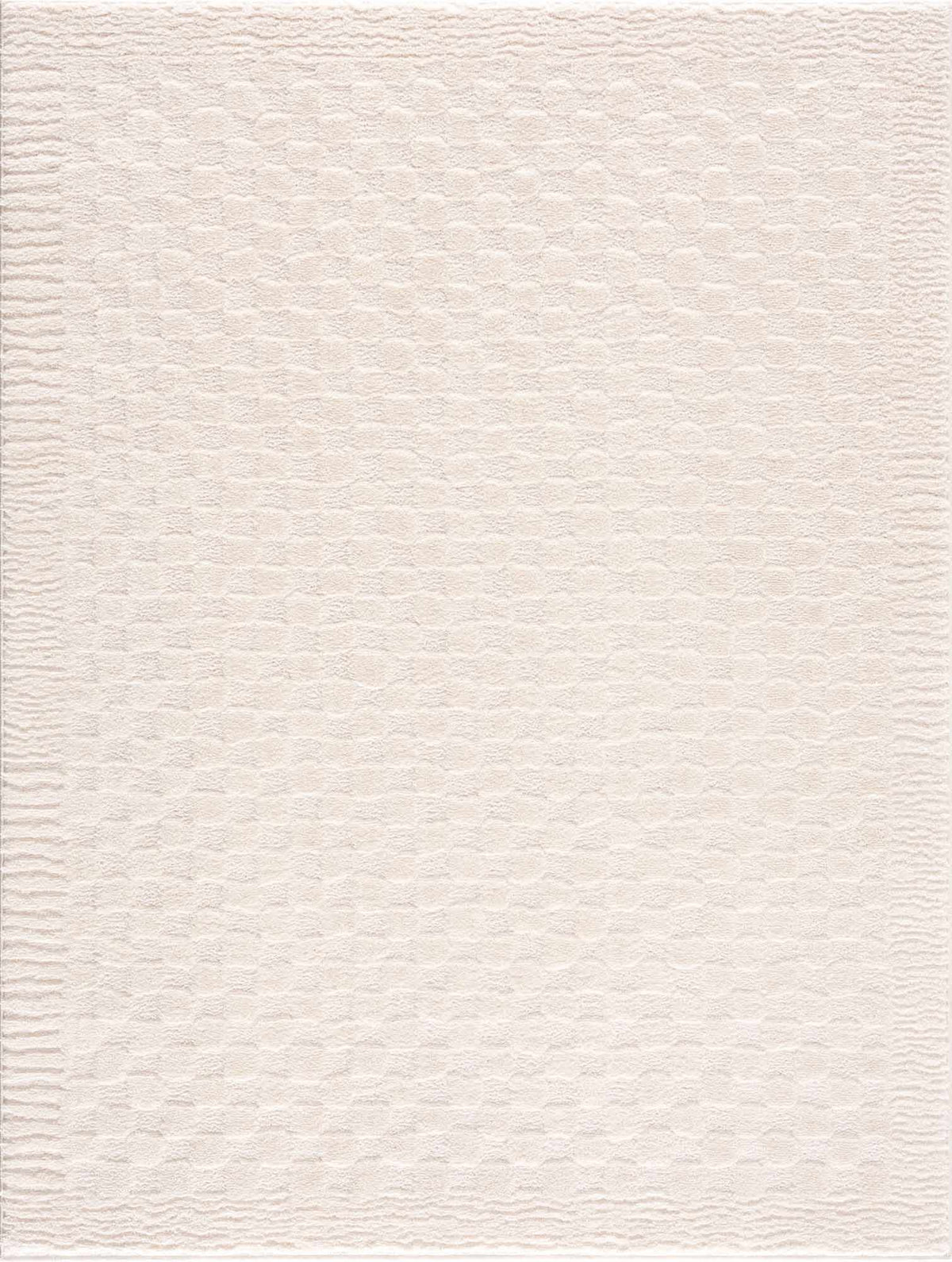 W&F Collection | Leryn Ivory Checkered Area Rug