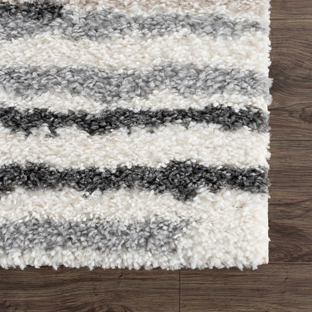 W&F Collection | Zoya Irregular Striped Area Rug