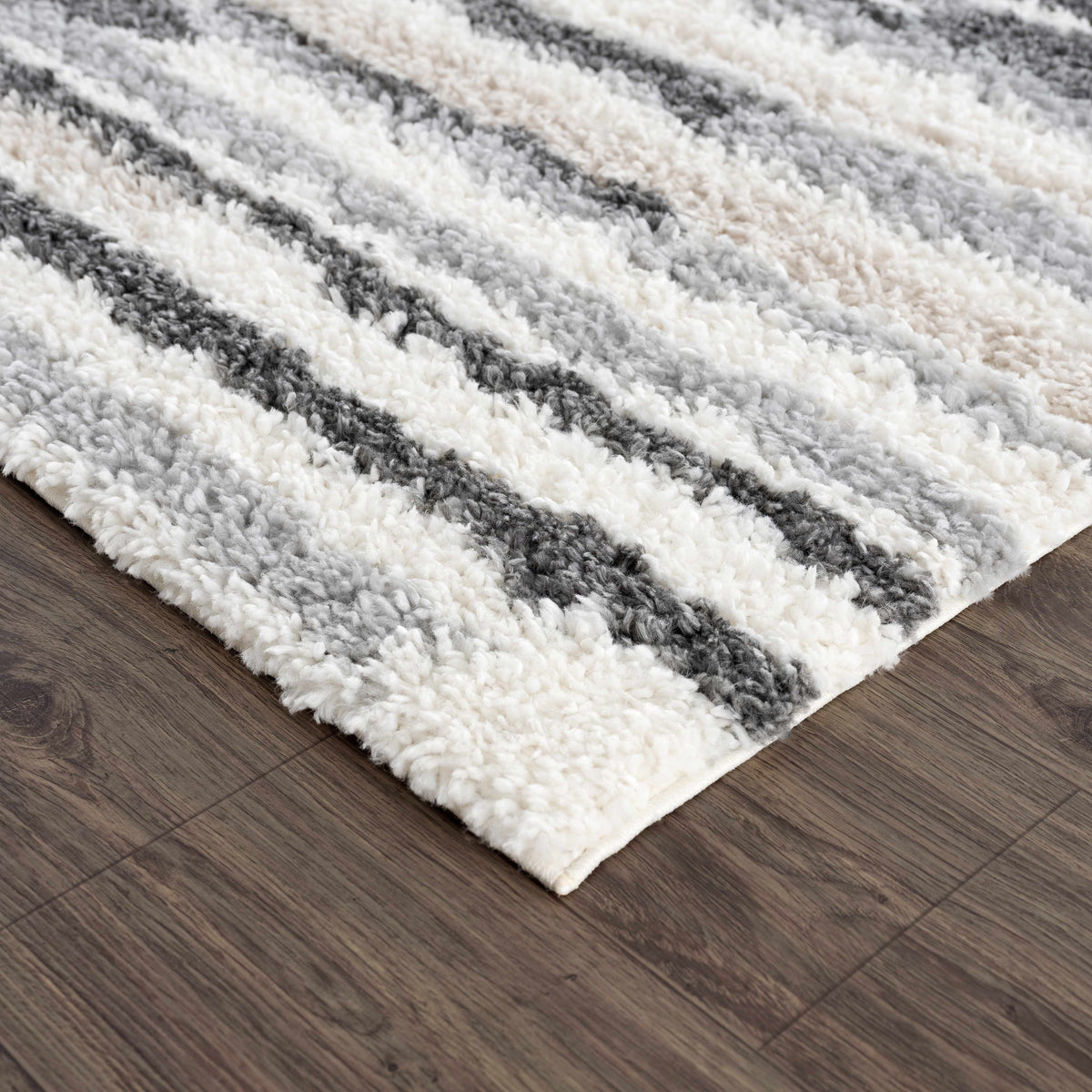 W&F Collection | Zoya Irregular Striped Area Rug