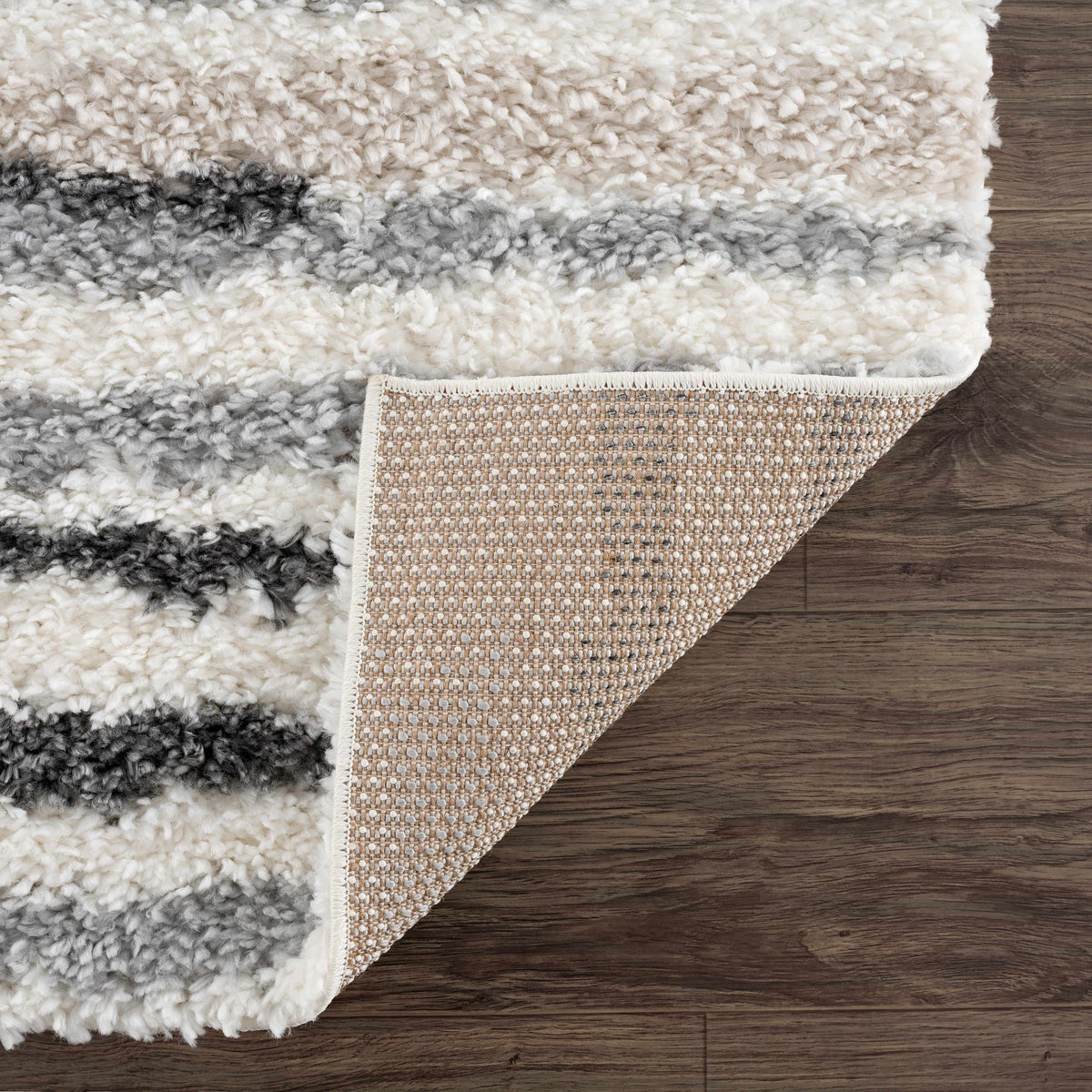 W&F Collection | Zoya Irregular Striped Area Rug