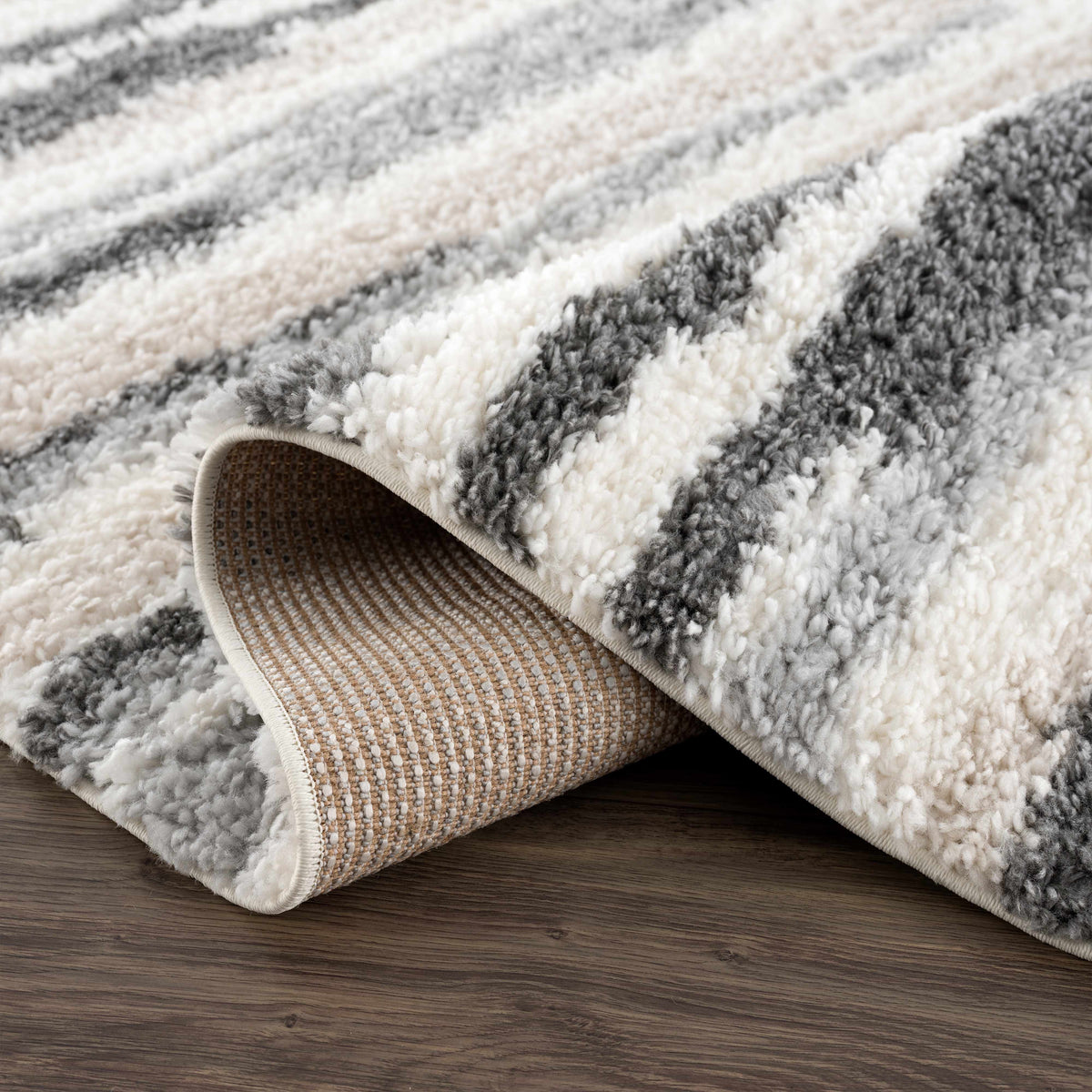 W&F Collection | Zoya Irregular Striped Area Rug