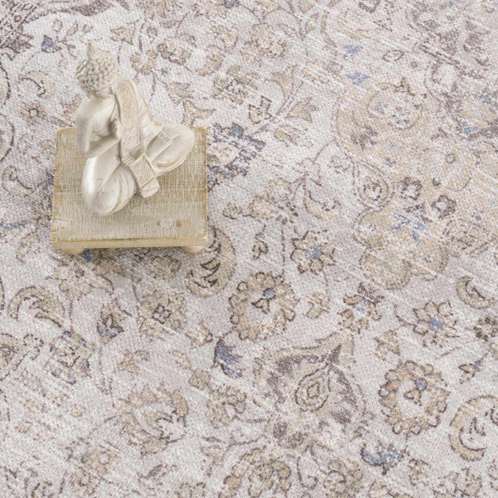 W&F Collection | Cream Holi-2301 Washable Area Rug