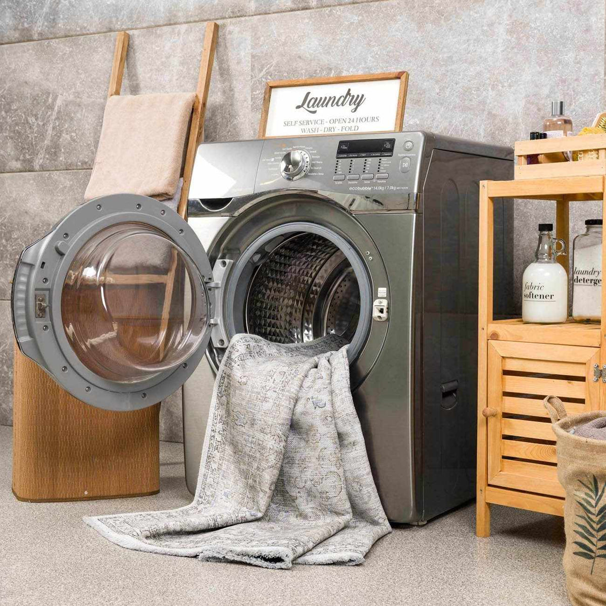 W&F Collection | Cream Holi-2301 Washable Area Rug