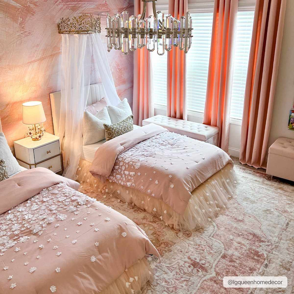 W&F Collection | Kandos Blush & Light Pink Area Rug