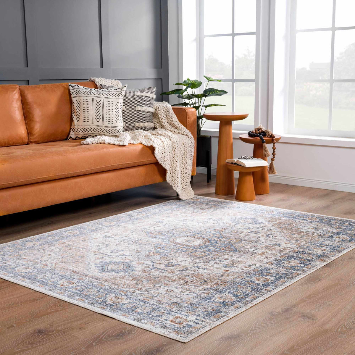W&F Collection | Ezri Cream Washable Area Rug