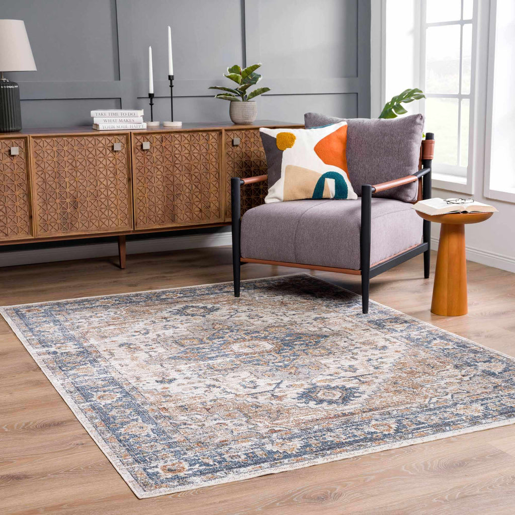 W&F Collection | Ezri Cream Washable Area Rug