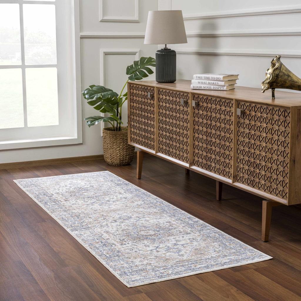 W&F Collection | Ezri Cream Washable Area Rug