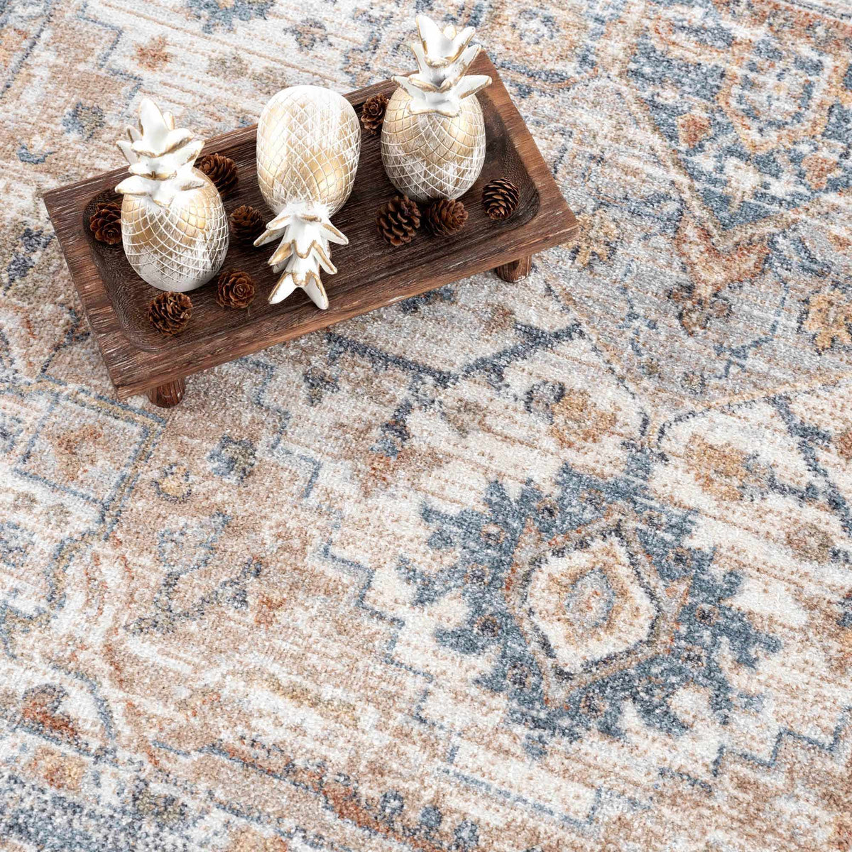 W&F Collection | Ezri Cream Washable Area Rug
