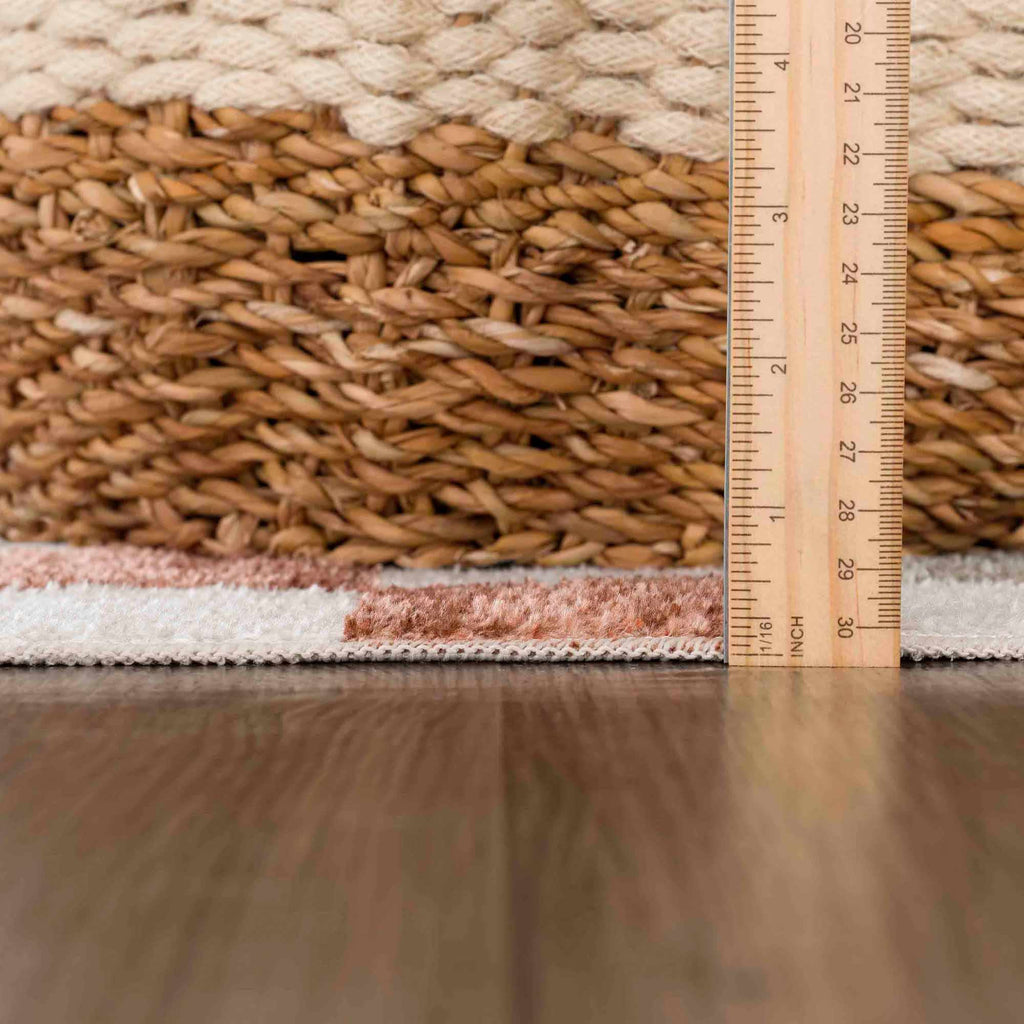 W&F Collection | Alie Colorful Checkered Washable Rug