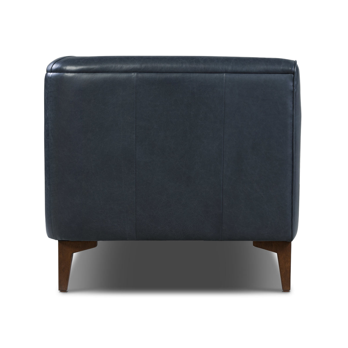 W&F Collection | Essex 89" Leather Sofa (Deepsky Blue)