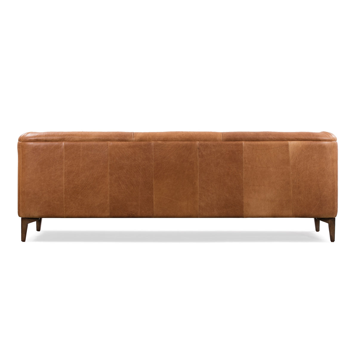 W&F Collection | Essex 89" Leather Sofa (Cognac Tan)