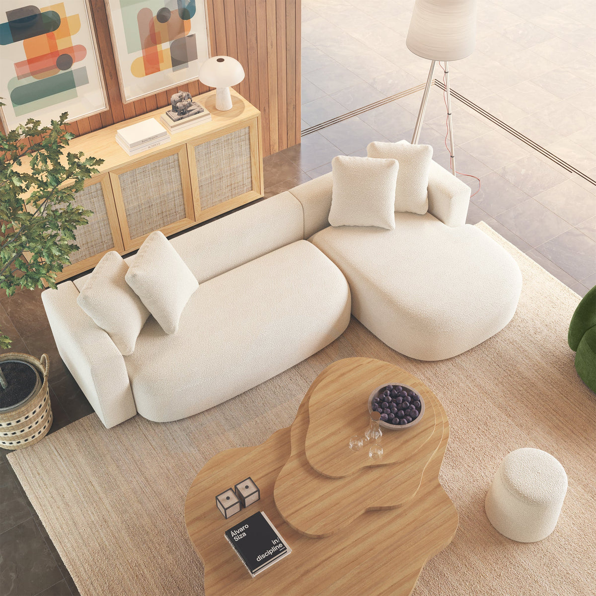 W&F Collection | Tate 76" Sideboard (Oak)