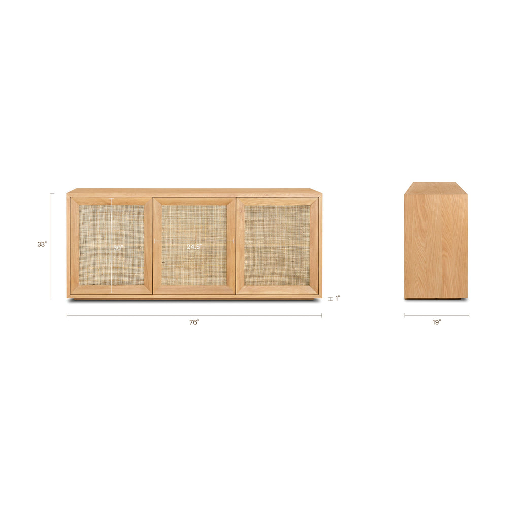 W&F Collection | Tate 76" Sideboard (Oak)