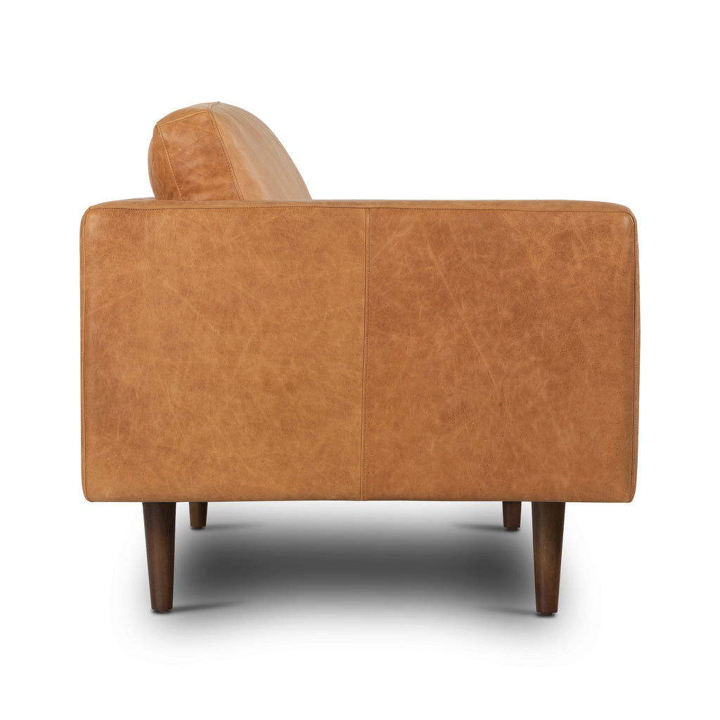 W&F Collection | Napa 88.5” Leather Sofa (Cognac Tan)