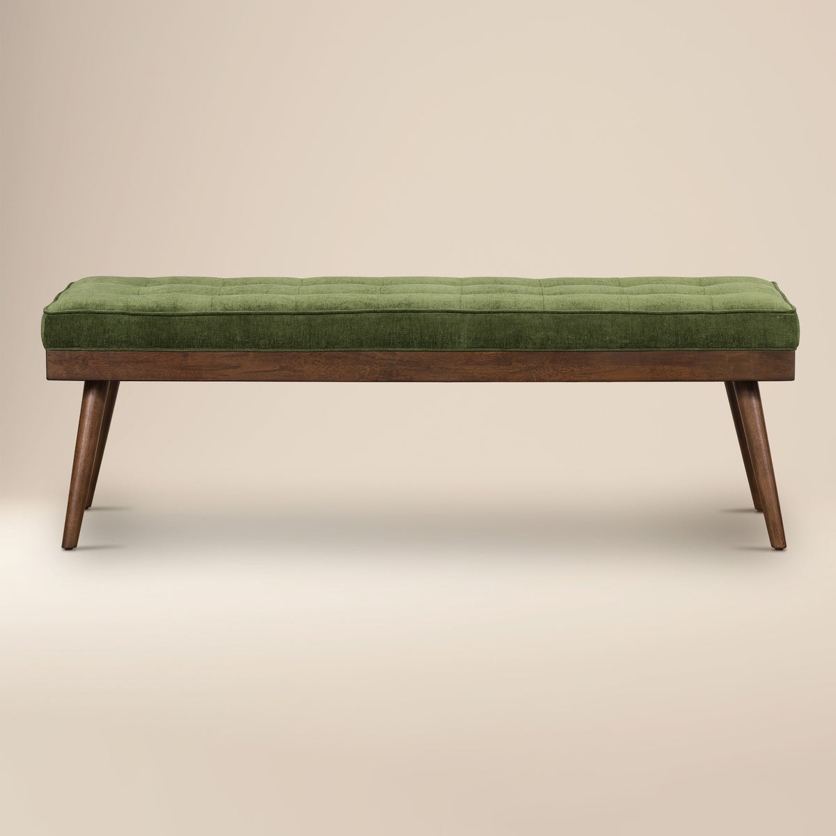 W&F Collection | Luca Fabric Bench (Distressed Green)