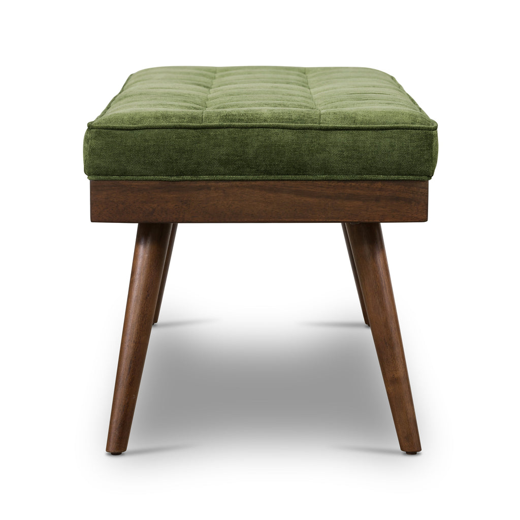 W&F Collection | Luca Fabric Bench (Distressed Green)