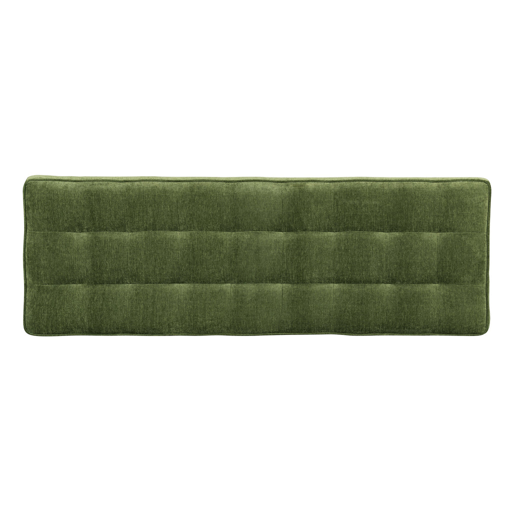W&F Collection | Luca Fabric Bench (Distressed Green)