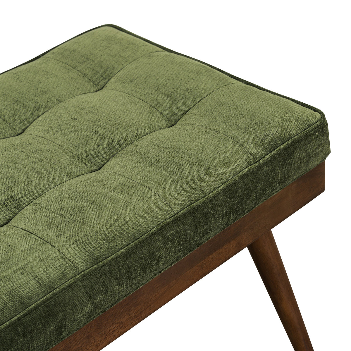 W&F Collection | Luca Fabric Bench (Distressed Green)