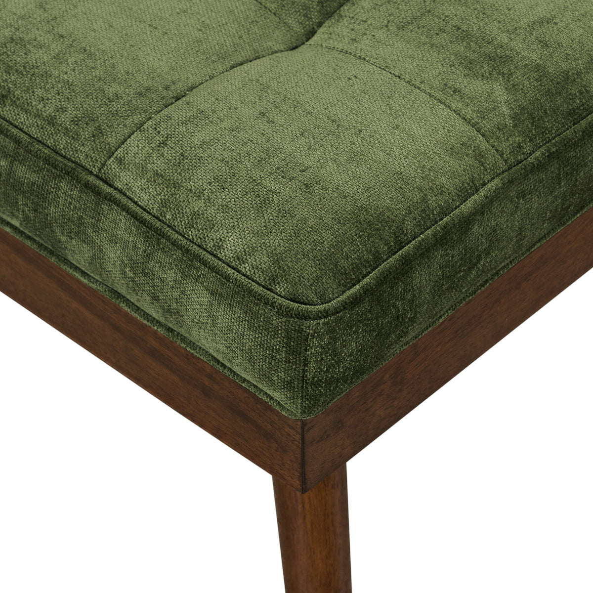 W&F Collection | Luca Fabric Bench (Distressed Green)