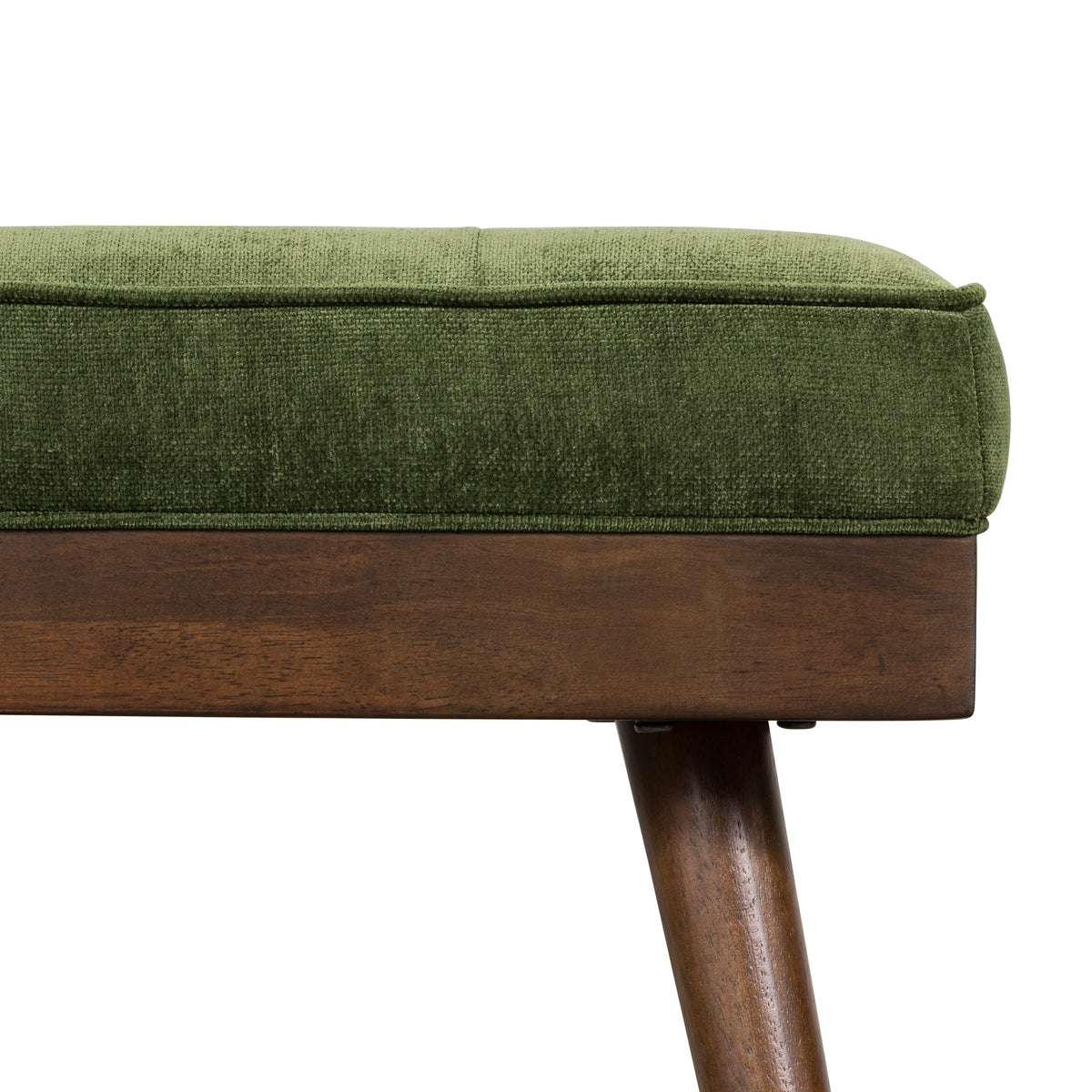 W&F Collection | Luca Fabric Bench (Distressed Green)