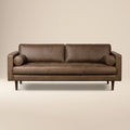W&F Collection | Napa 88.5” Leather Sofa (Cocoa Brown)