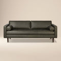W&F Collection | Napa 88.5” Leather Sofa (Olivine Green)