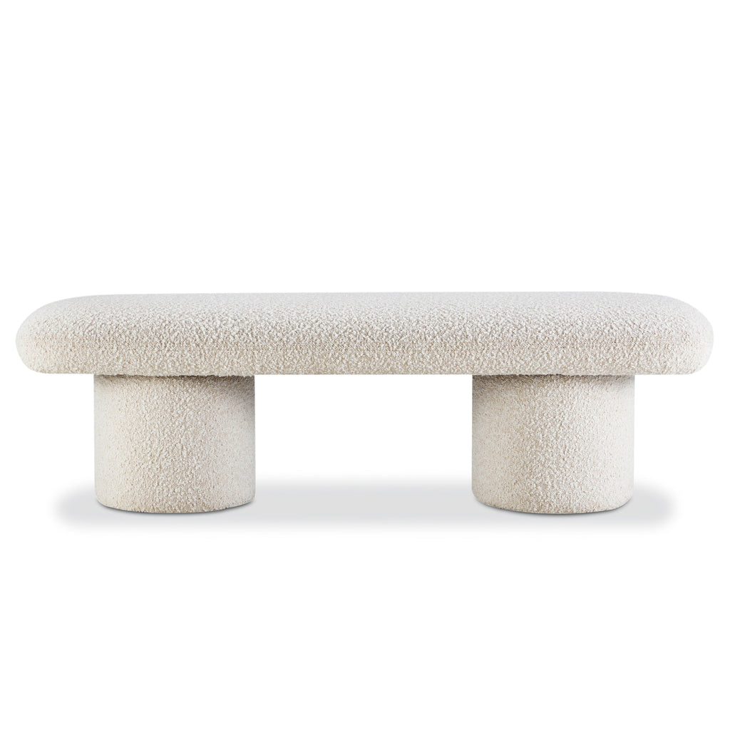 W&F Collection | Este Bench (Crema White Boucle)