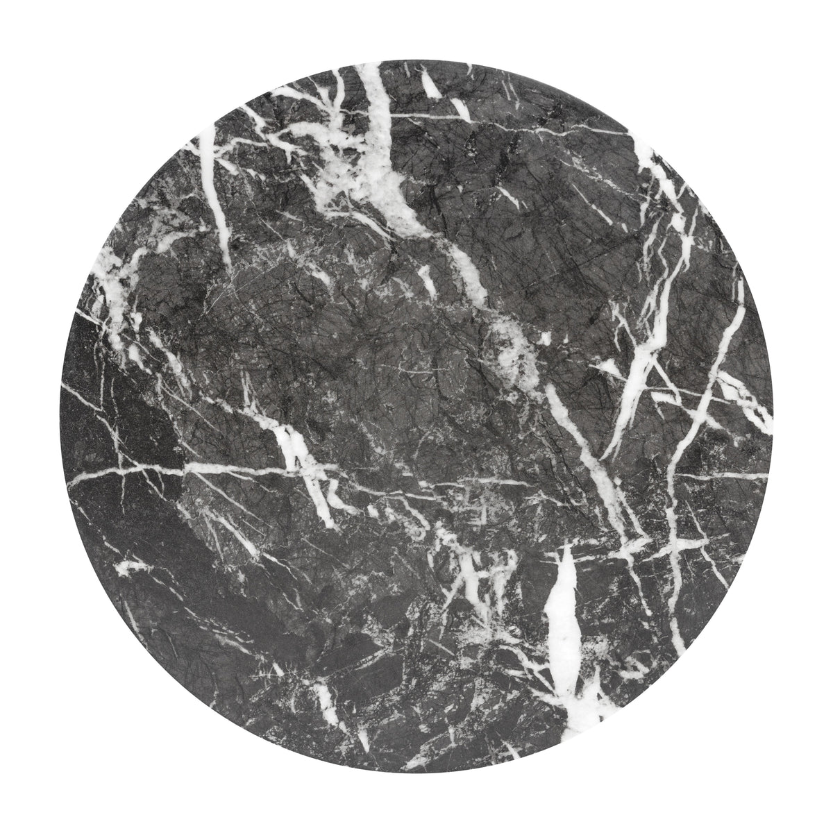 W&F Collection | Wels End Table (Black Marble)