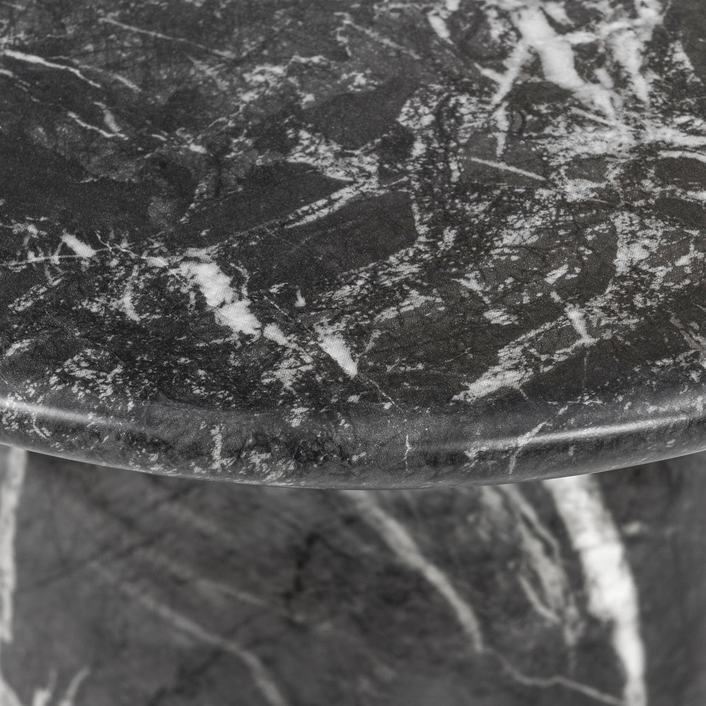 W&F Collection | Wels End Table (Black Marble)