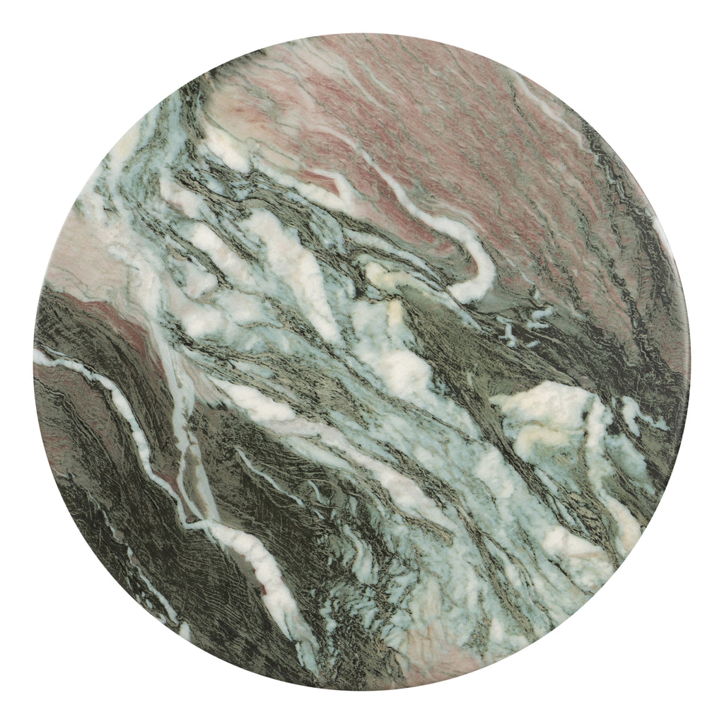 W&F Collection | Wels End Table (Green Marble)
