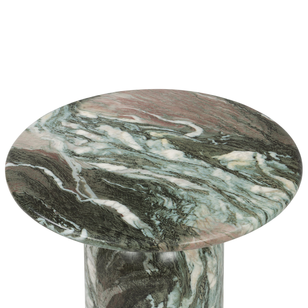 W&F Collection | Wels End Table (Green Marble)