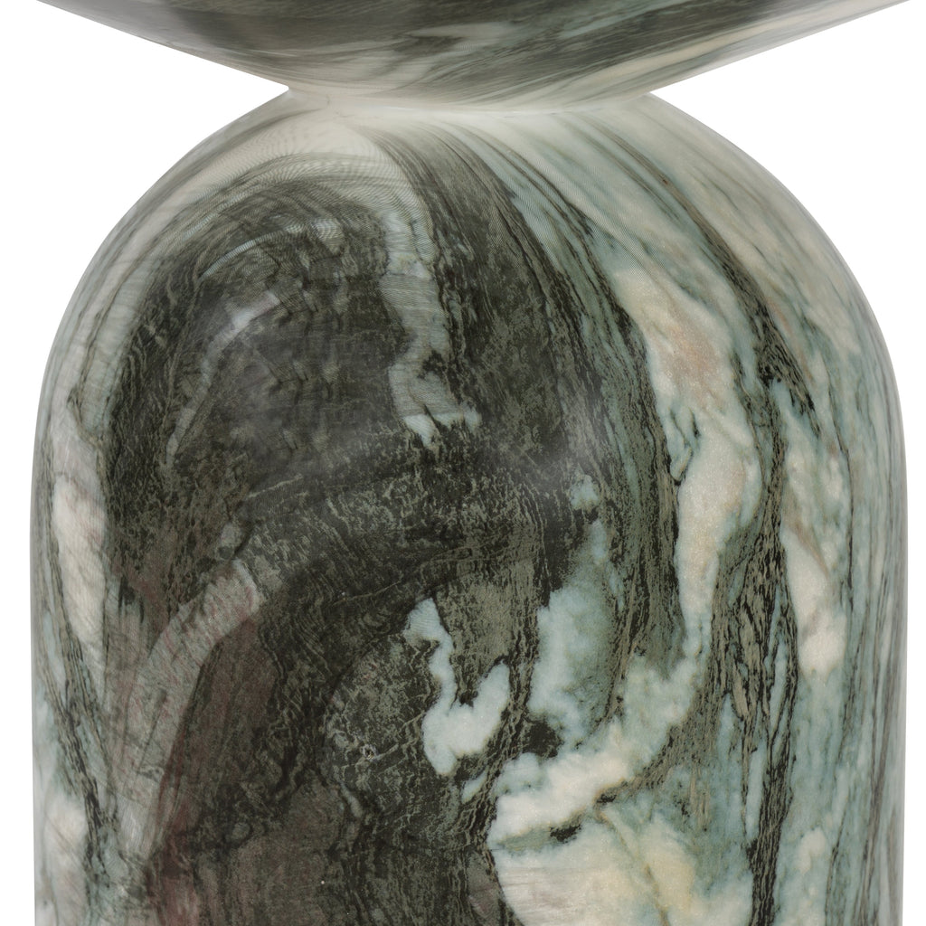 W&F Collection | Wels End Table (Green Marble)