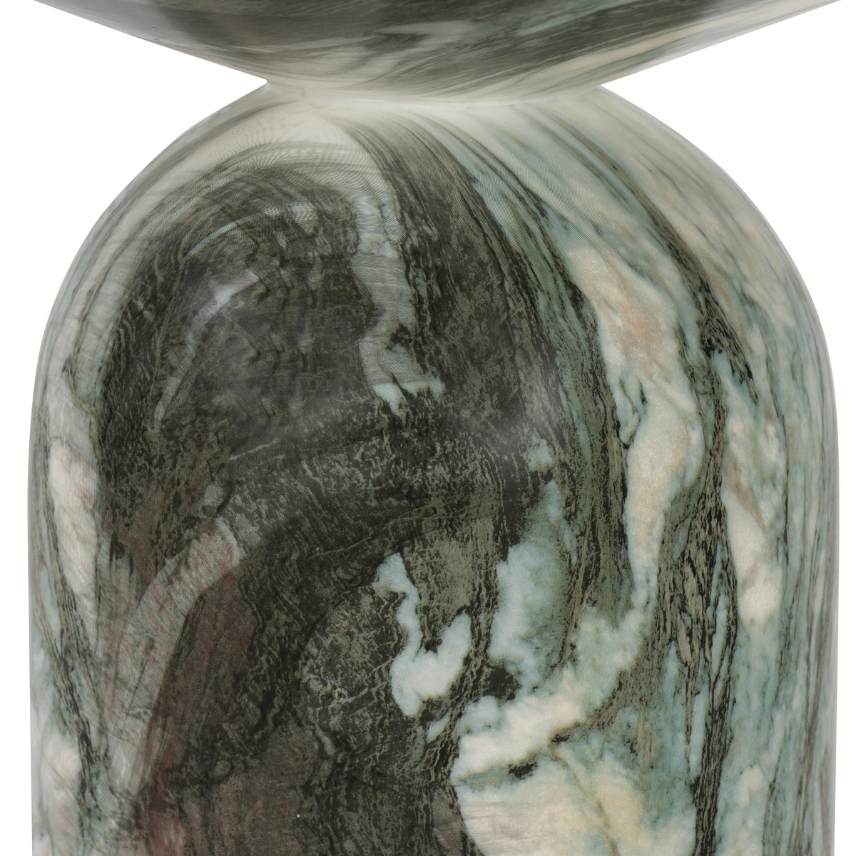 W&F Collection | Wels End Table (Green Marble)