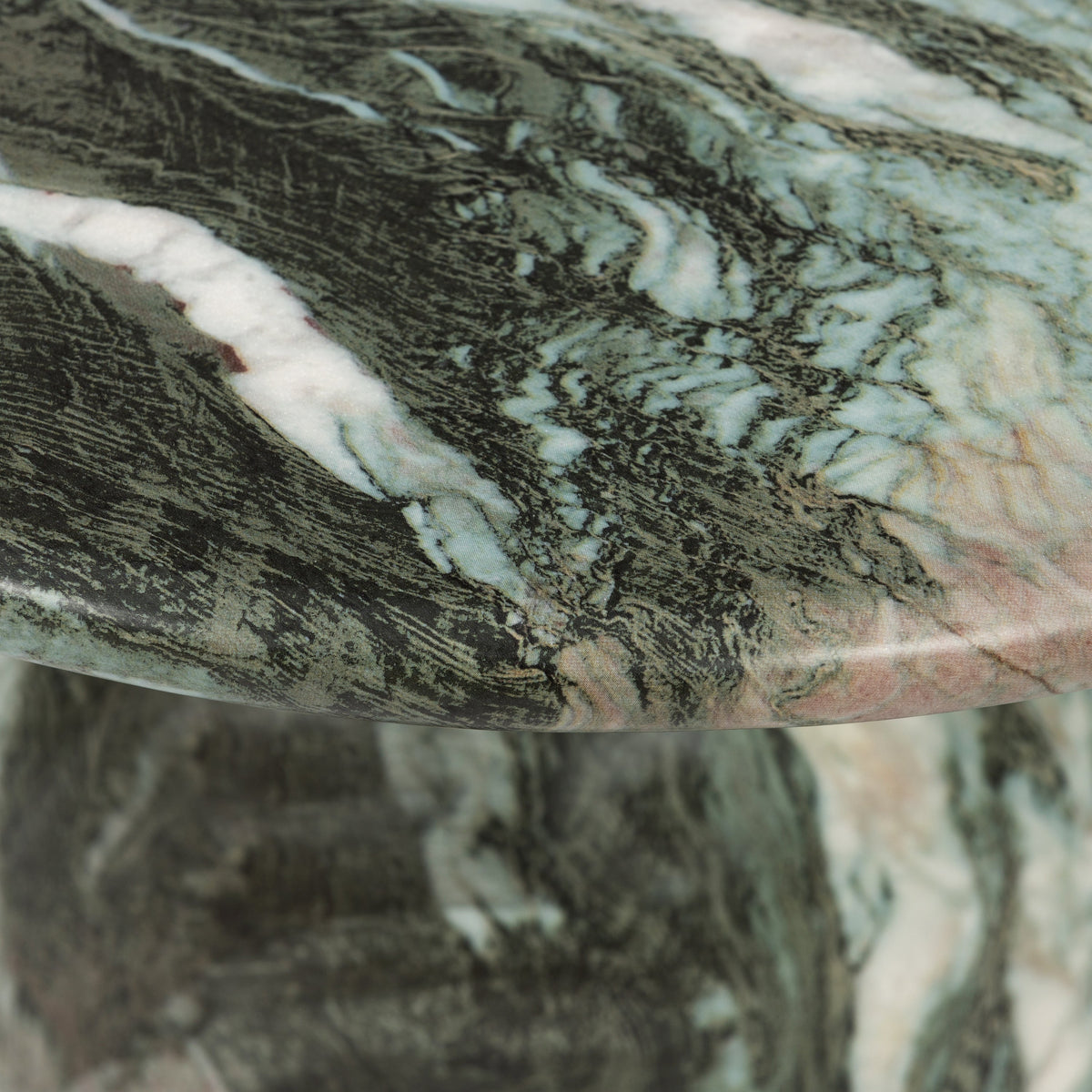 W&F Collection | Wels End Table (Green Marble)