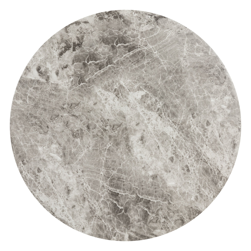 W&F Collection | Wels End Table (Grey Marble)
