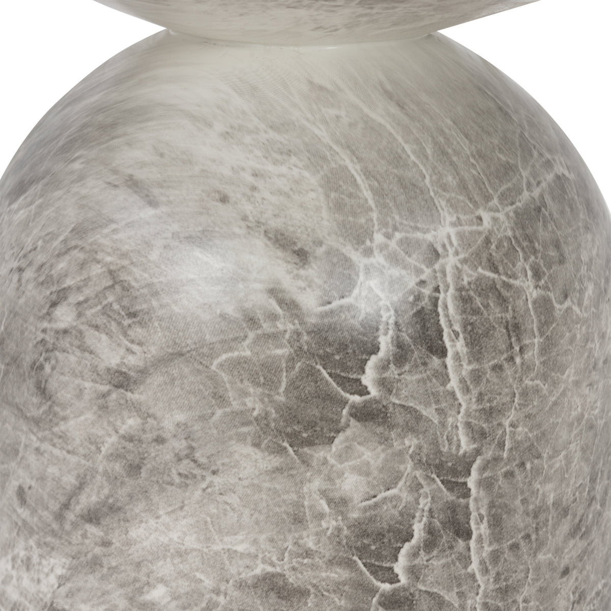 W&F Collection | Wels End Table (Grey Marble)