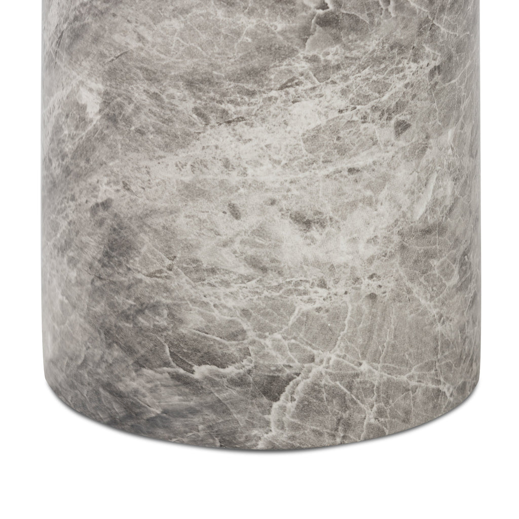 W&F Collection | Wels End Table (Grey Marble)