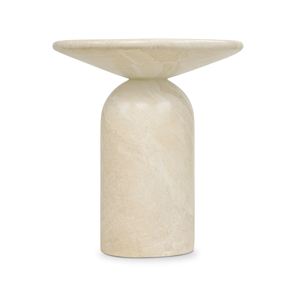 W&F Collection | Wels End Table (Sandstone White)