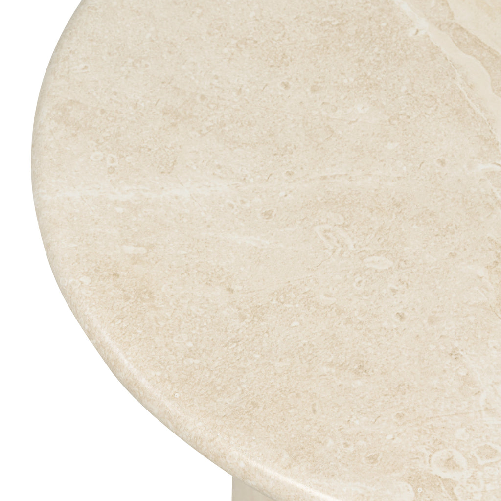 W&F Collection | Wels End Table (Sandstone White)