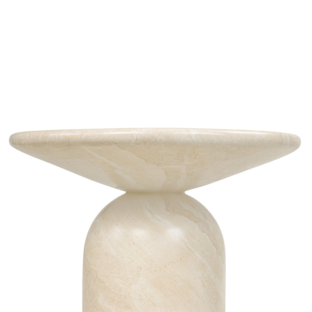 W&F Collection | Wels End Table (Sandstone White)