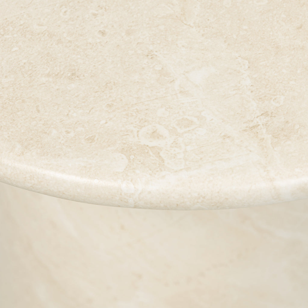 W&F Collection | Wels End Table (Sandstone White)