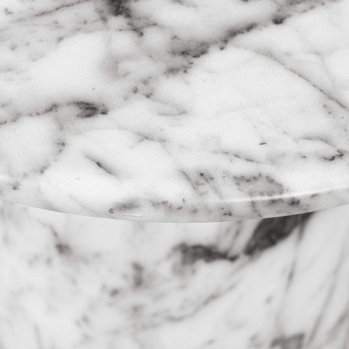 W&F Collection | Wels End Table (White Marble)