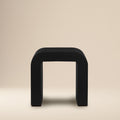 W&F Collection | Naples Horseshoe Side Table (Black Concrete)